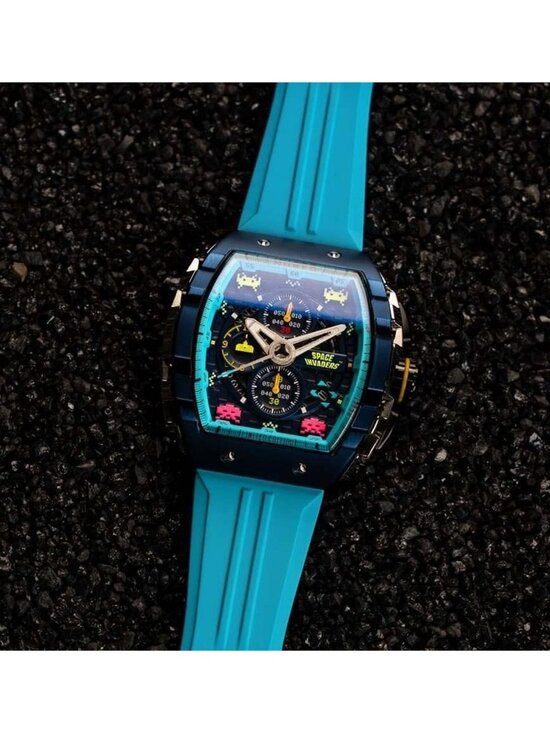 NWT Nubeo Magellan Chronograph Blue Dial Men\'s Watch